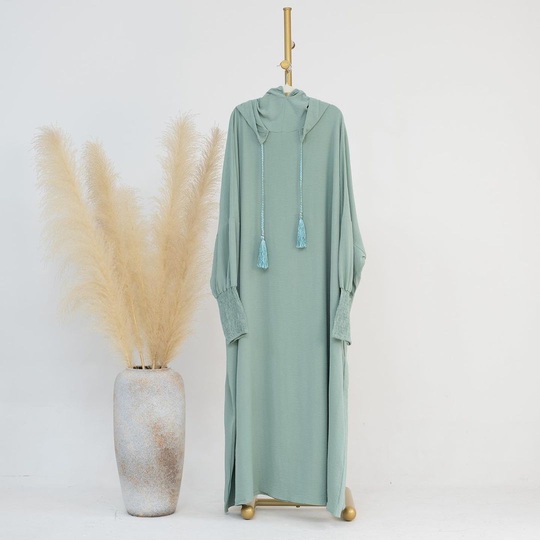 IMPORTED SOFT CEY HOODIE ABAYA