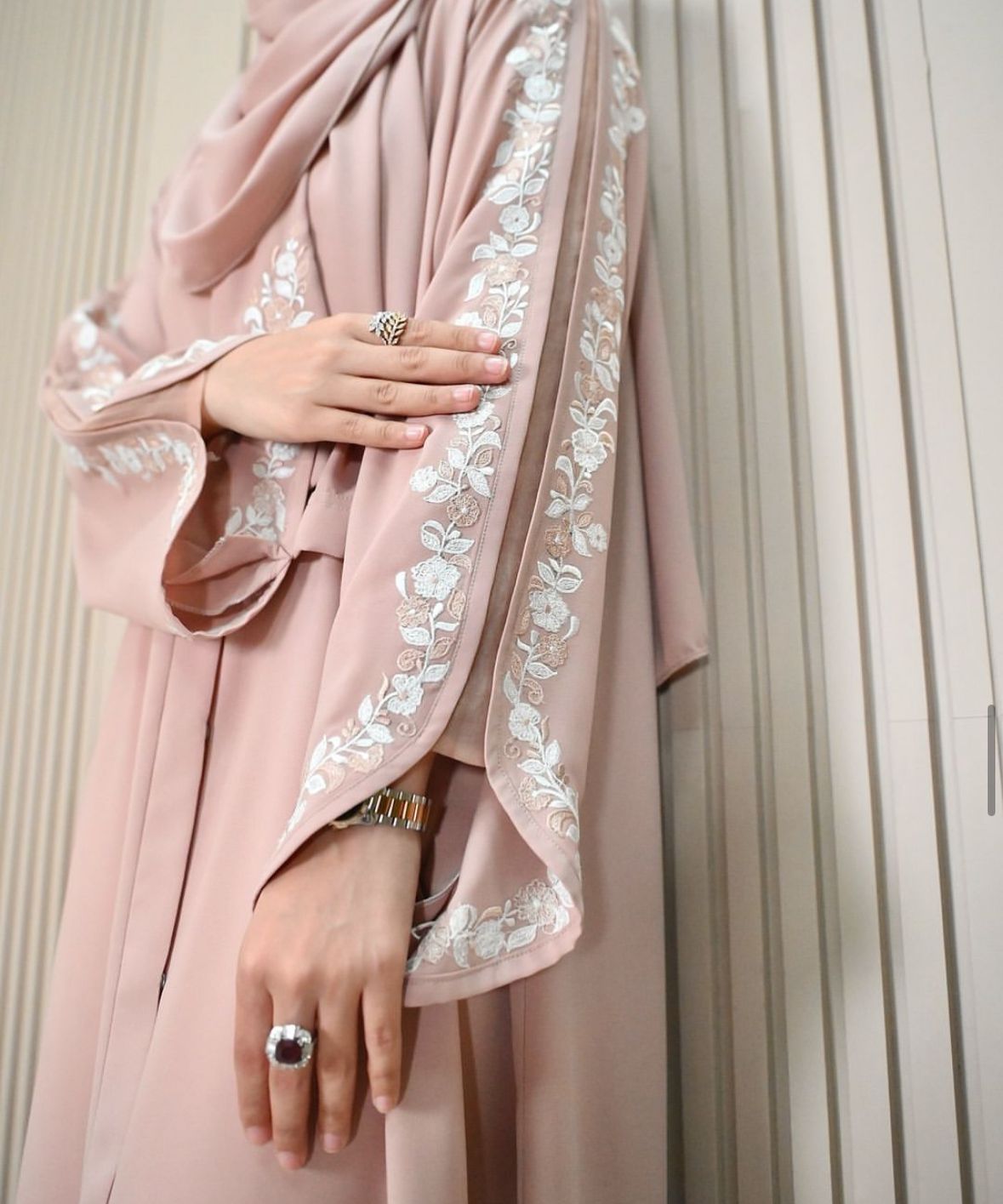 Dubai Imported Party Wear Abaya With hijab