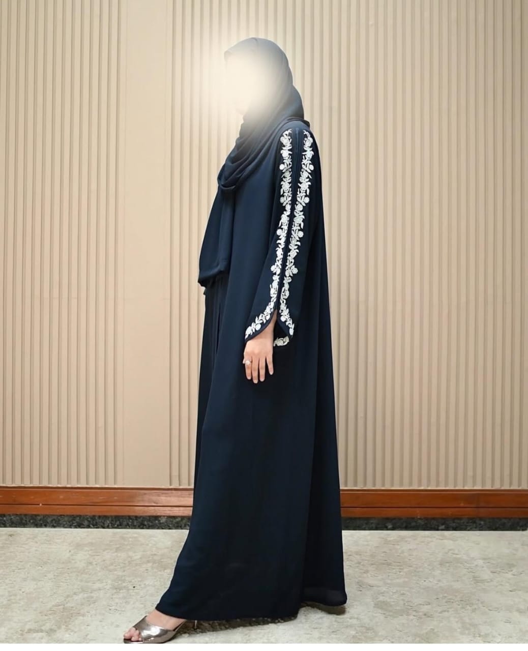Imported Embroidered Abaya With