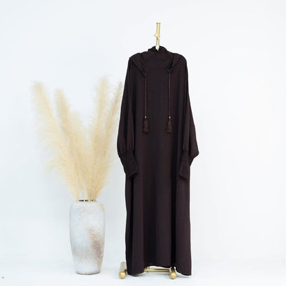IMPORTED SOFT CEY HOODIE ABAYA