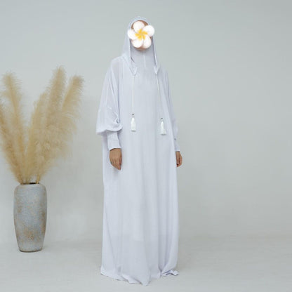 IMPORTED SOFT CEY HOODIE ABAYA