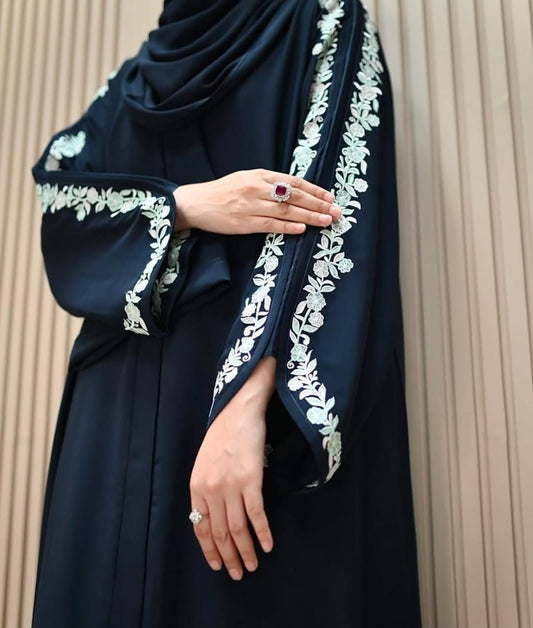 Imported Embroidered Abaya With