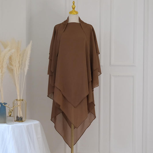 IMPORTED CHIFFON TRIPLE LAYER KHIMAR